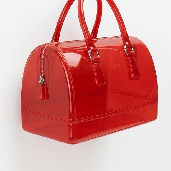 Furla Handbags - Furla Glossy Transparent Satchel